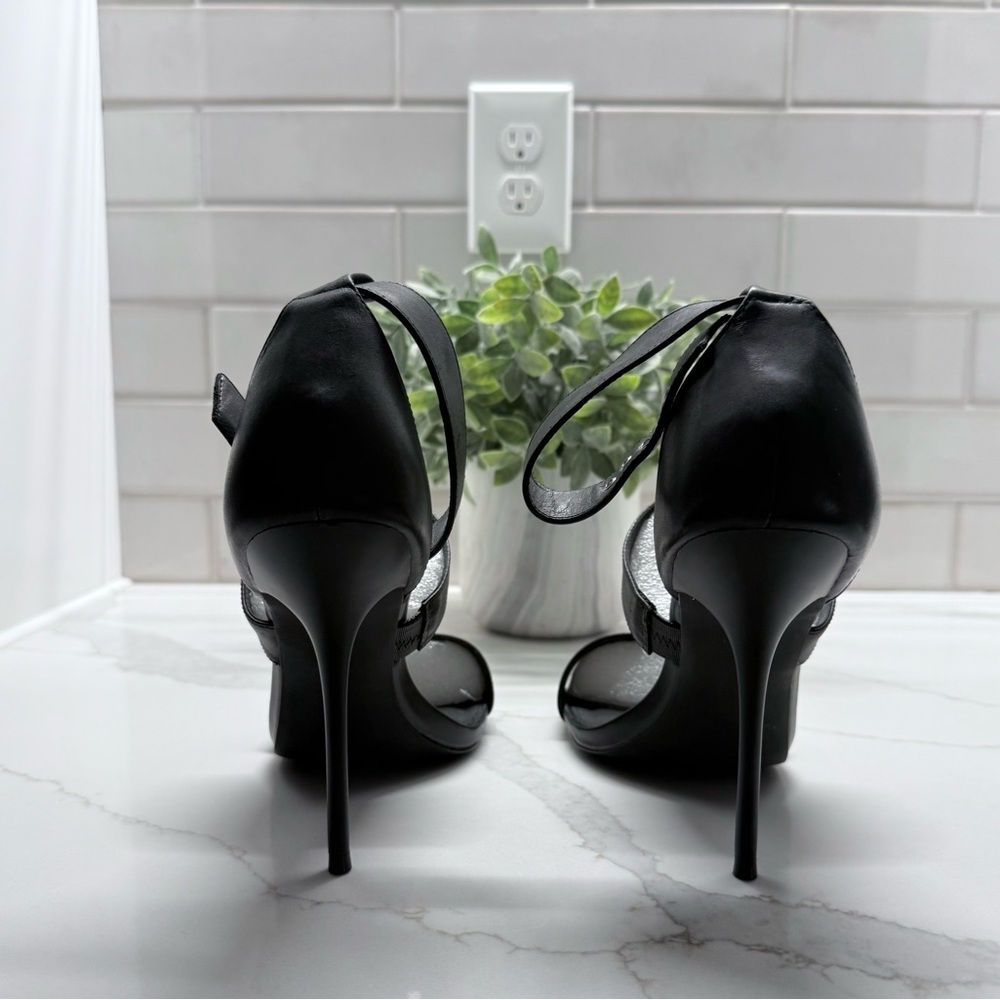 Steve Madden Black Strappy Heels - Picture 3 of 7